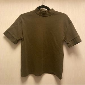 Zara army green top